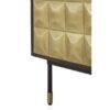 10838 Aparador diseño Art Decó 85 madera wengue y puertas metal dorado con volúmenes