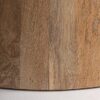 34080 Mesa de comedor redonda diseño rústico MERSCH 150 madera de acacia natural
