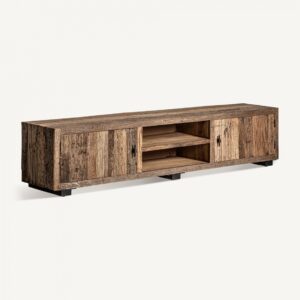 34405 Mueble de televisión gran tamaño diseño rústico CARRIK 250 madera recuperada natural