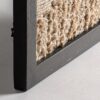 34426 Cuadro de diseño moderno CESC yute y algodón marco madera negro
