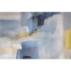 34SI24131 Cuadro abstracto AZUL N1 100x100 tonos azules y marco madera con cristal