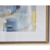 34SI24131 Cuadro abstracto AZUL N1 100x100 tonos azules y marco madera con cristal