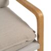 611225 Sillón butaca con reposabrazos diseño nórdico madera y cojines tapizados