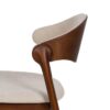 611254 Silla de diseño moderno madera de haya y tapizado beige
