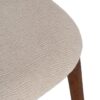 611254 Silla de diseño moderno madera de haya y tapizado beige