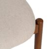 611259 Silla de diseño nórdico moderno madera de haya y tapizado beige
