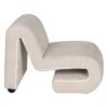 611320 Sillón de diseño moderno formas irregulares y tapizado beige