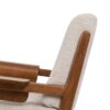 611386 Sillón butaca diseño nórdico moderno madera y tapizado beige