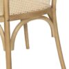 611387 Silla con reposabrazos diseño vintage madera con ratán natural rejilla