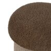 611457 Set de 2 puffs de diseño moderno 30-40 tapizado beige con marrón