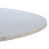 612439 Mesa de comedor redonda diseño vintage 120 madera de mango blanco y mármol