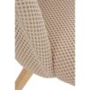 11055 Silla de diseño moderno patas madera y tapizado nido de abeja beige