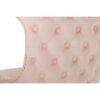 914064 Silla diseño Art Decó ASPEN tapizado capitoné terciopelo rosa con tachuelas y patas de metal