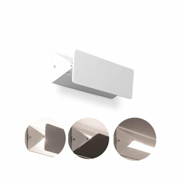 MB4009-WH Aplique lámpara de pared diseño moderno 31 aluminio blanco orientable