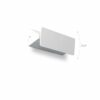 MB4009-WH Aplique lámpara de pared diseño moderno 31 aluminio blanco orientable