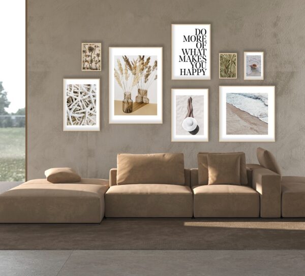 Conjunto de cuadros de diseño moderno a medida INDIGO SHADING 200