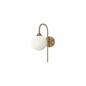 MB3192-GD Aplique lámpara de pared diseño Art Decó 34 metal dorado y esfera cristal