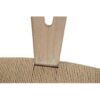 800106 Silla diseño vintage inspiración Wishbone madera y ratán natural