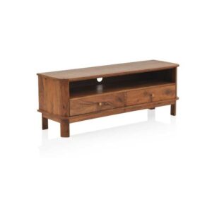 11225 Mueble de televisión diseño colonial 130 madera de acacia natural