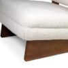 624100 Sillón de diseño moderno MIA madera y tapizado bouclé lana