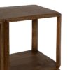 612690 Estantería baja de diseño vintage 160 madera de mango marrón