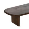 612838 Mesa de centro diseño vintage 120 madera de mango marrón