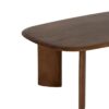 612963 Mesa de centro diseño vintage 120 madera de mango marrón