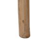 613831 Silla de diseño vintage madera acabado natural con asiento beige