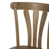 613853 Silla diseño vintage madera de olmo acabado natural y asiento de ratán