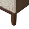 613898 Aparador de diseño vintage 135 madera marrón con puertas talladas en blanco