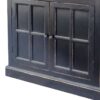 6180102 Vitrina de diseño vintage CORDOBA 100 madera negro envejecido puertas cristal