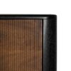 612967 Armario de diseño vintage 90 madera negro con puertas estriadas color natural