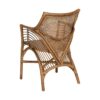 613188 Sillón con reposabrazos de diseño vintage ratán trenzado acabado natural