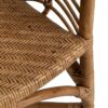 613188 Sillón con reposabrazos de diseño vintage ratán trenzado acabado natural