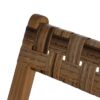 613248 Silla plegable de diseño vintage madera de teka y hojas de abacá