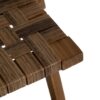 613248 Silla plegable de diseño vintage madera de teka y hojas de abacá
