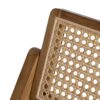 613249 Silla plegable de diseño vintage madera de teka y ratán
