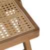 613249 Silla plegable de diseño vintage madera de teka y ratán