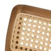 613251 Silla diseño nórdico vintage madera de teka natural con ratán