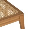 613251 Silla diseño nórdico vintage madera de teka natural con ratán