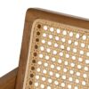 613255 Silla con reposabrazos de diseño nórdico vintage madera de teka y ratán