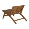 613257 Butaca de diseño nórdico y vintage madera de teka acabado natural