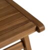 613257 Butaca de diseño nórdico y vintage madera de teka acabado natural