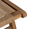 613259 Butaca de diseño nórdico y vintage madera de teka acabado natural y malla