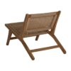 613259 Butaca de diseño nórdico y vintage madera de teka acabado natural y malla