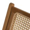 613261 Butaca de diseño nórdico y vintage madera de teka acabado natural y ratán