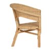 613346 Sillón o silla con reposabrazos de diseño vintage ratán acabado natural