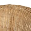 613346 Sillón o silla con reposabrazos de diseño vintage ratán acabado natural