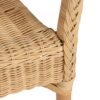613346 Sillón o silla con reposabrazos de diseño vintage ratán acabado natural