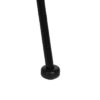614056 Silla con reposabrazos diseño vintage hierro negro y fibras naturales